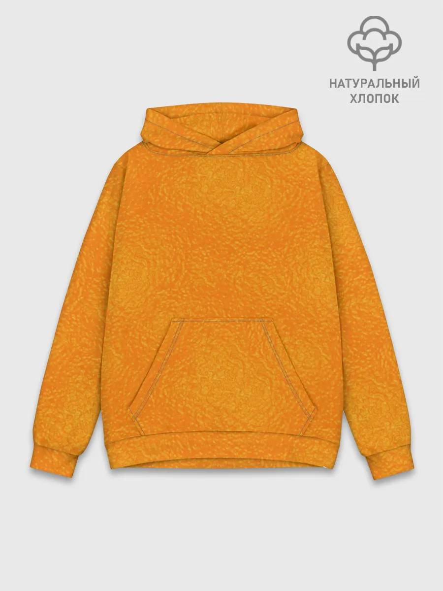 Худи мужской база хлопок / Апельсин