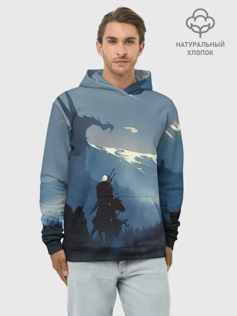 Худи мужской база хлопок / ВЕДЬМАК