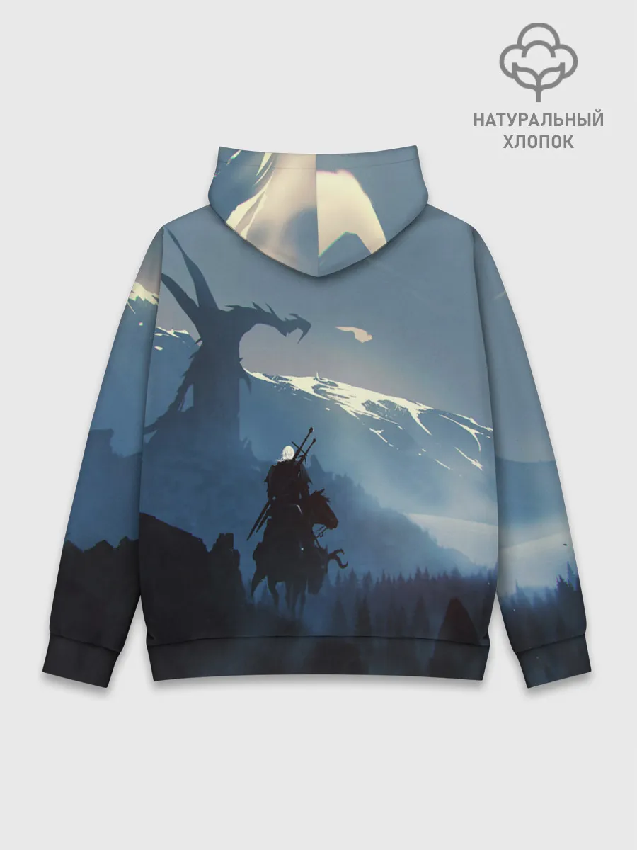 Худи мужской база хлопок / ВЕДЬМАК