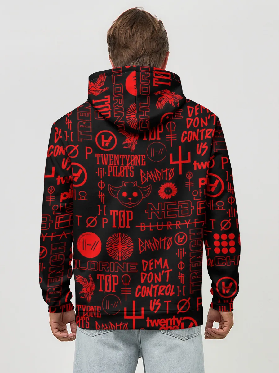 Худи мужской база хлопок / TWENTY ONE PILOTS