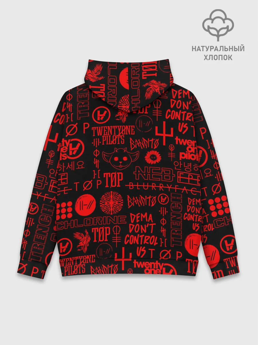 Худи мужской база хлопок / TWENTY ONE PILOTS