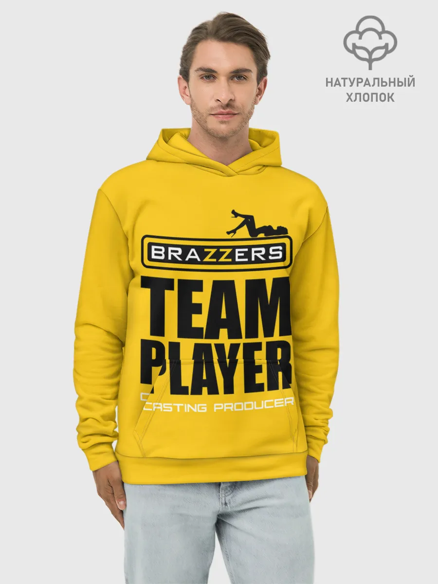 Худи мужской база хлопок / Brazzers Team player
