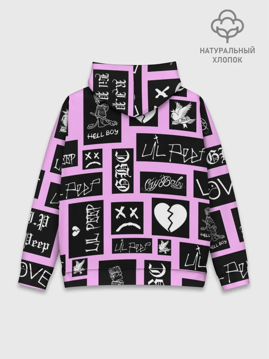 Худи мужской база хлопок / LIL PEEP