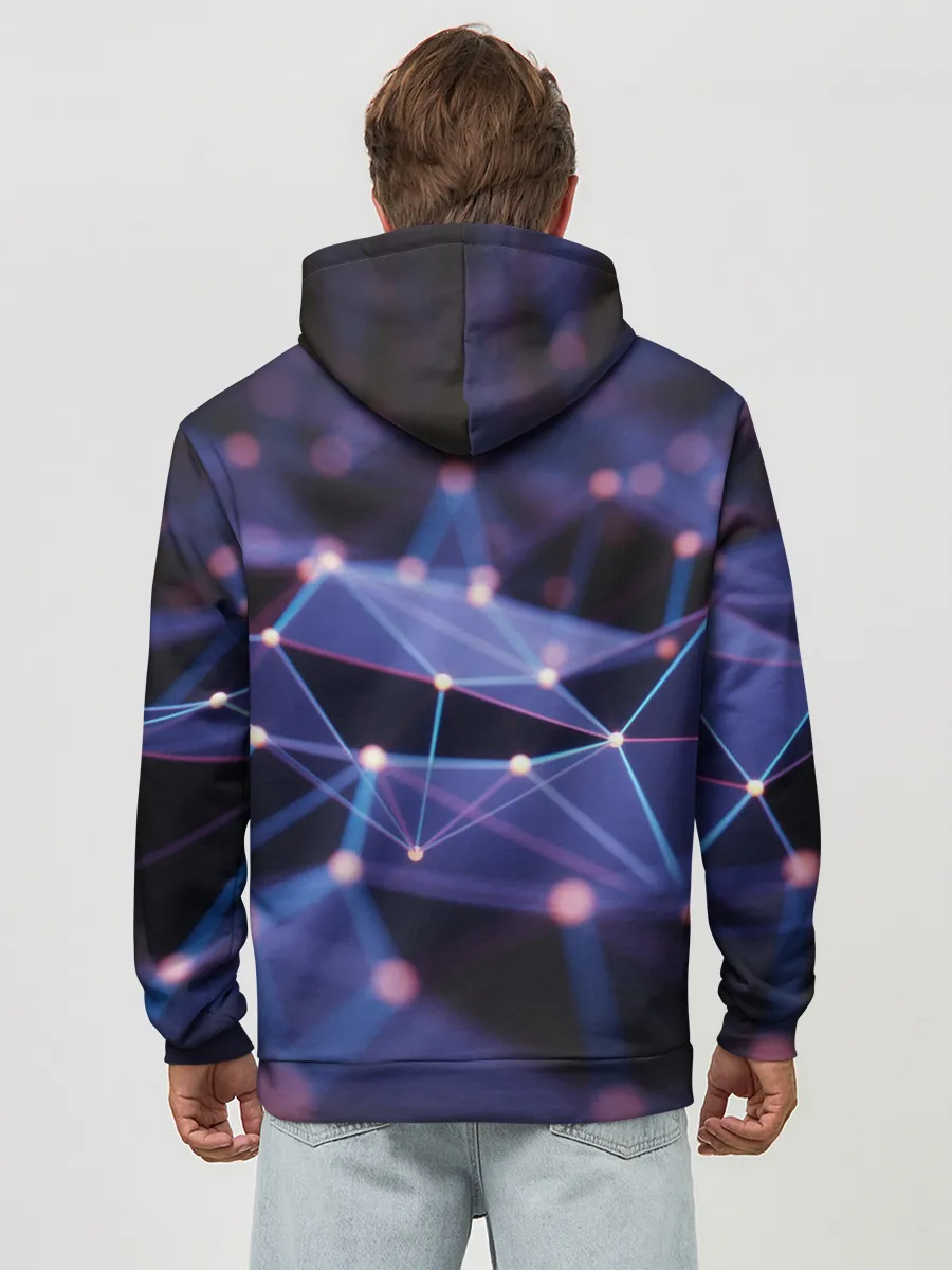 Худи мужской база хлопок / 3D блики