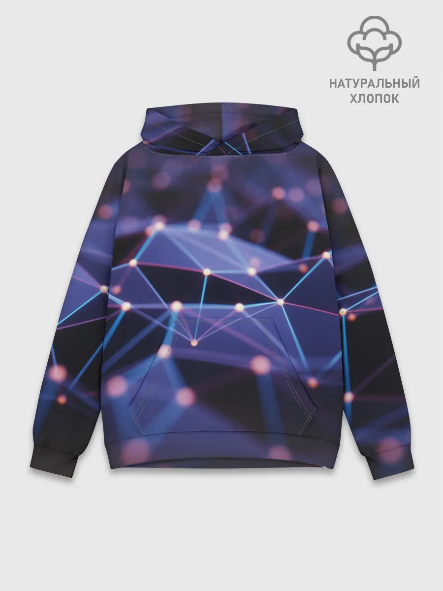 Худи мужской база хлопок / 3D блики