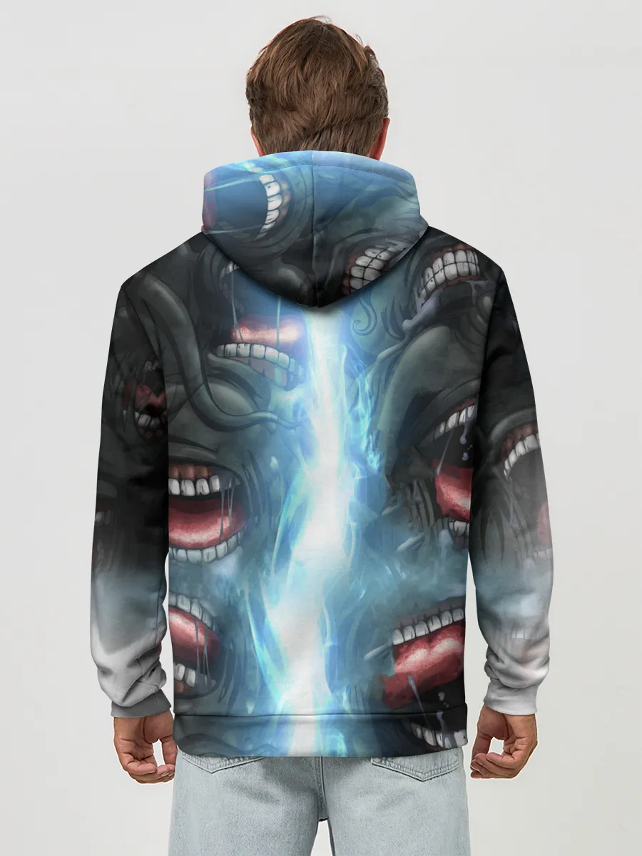 Худи мужской база хлопок / Оверлорд Пасти