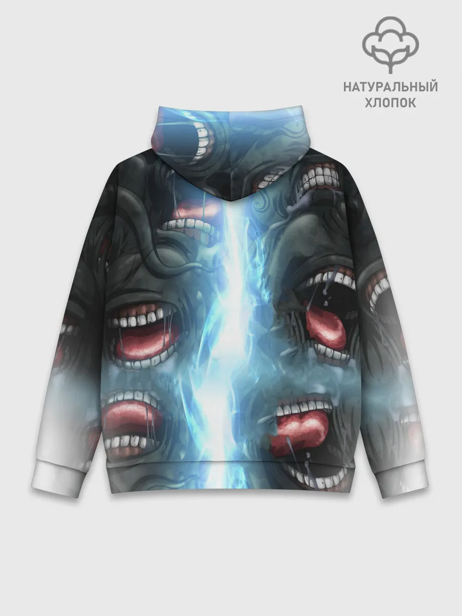Худи мужской база хлопок / Оверлорд Пасти