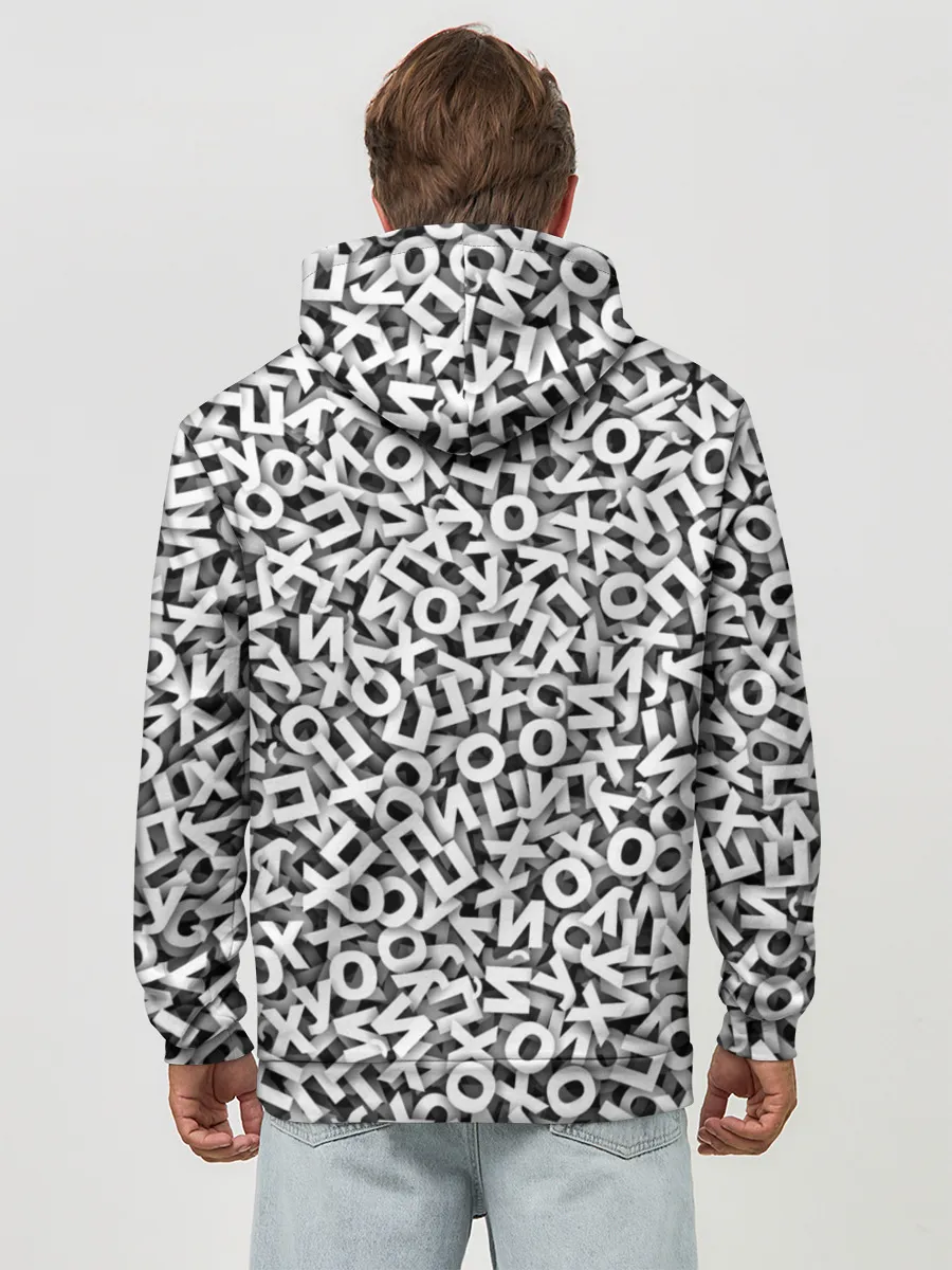 Худи мужской база хлопок / буквы ЙУХОП