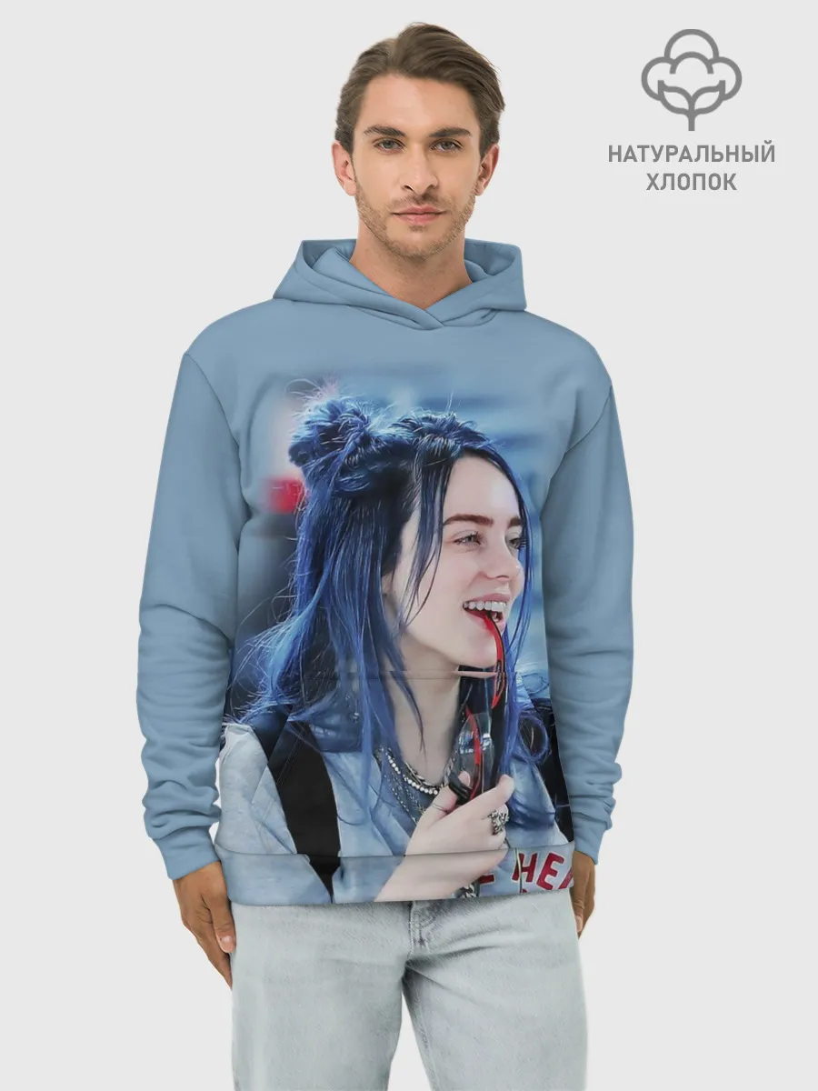 Худи мужской база хлопок / BILLIE EILISH
