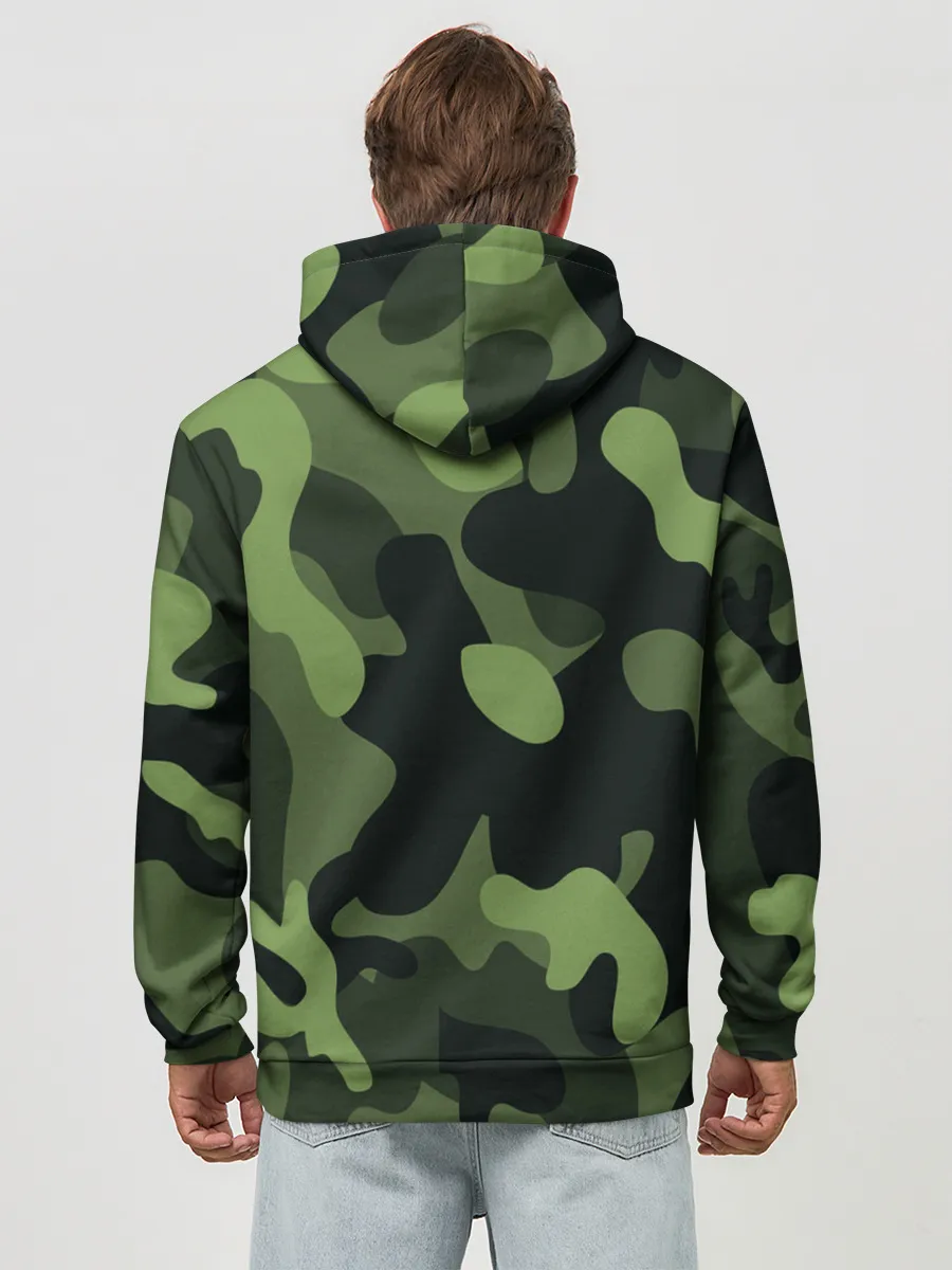 Худи мужской база хлопок / Камуфляж