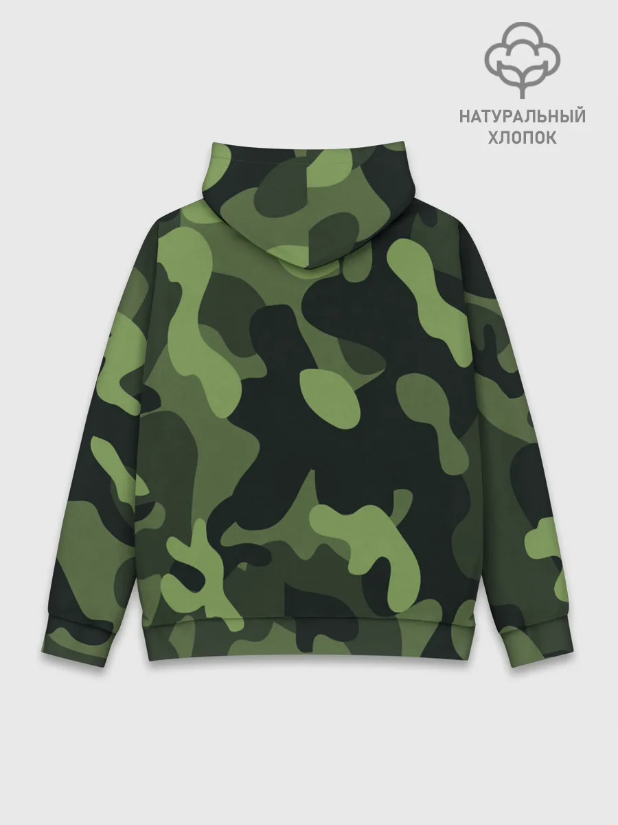 Худи мужской база хлопок / Камуфляж
