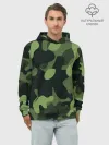 Худи мужской база хлопок / Камуфляж
