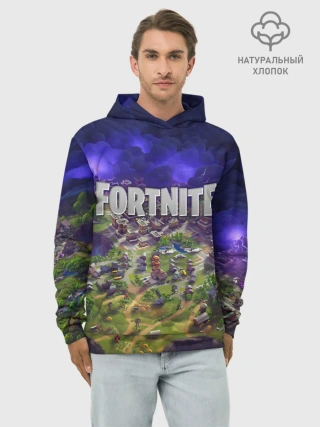 Худи мужской база хлопок / Fortnite