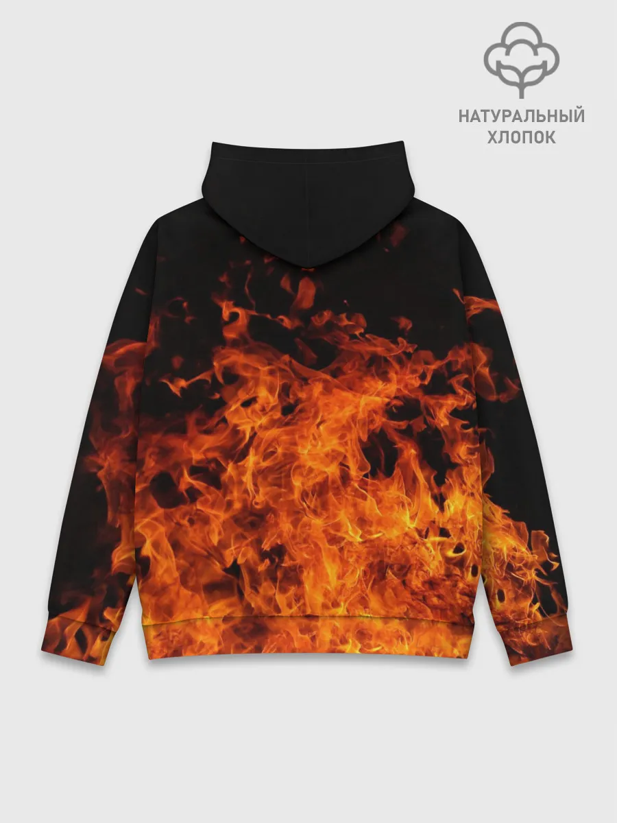 Худи мужской база хлопок / Огонь