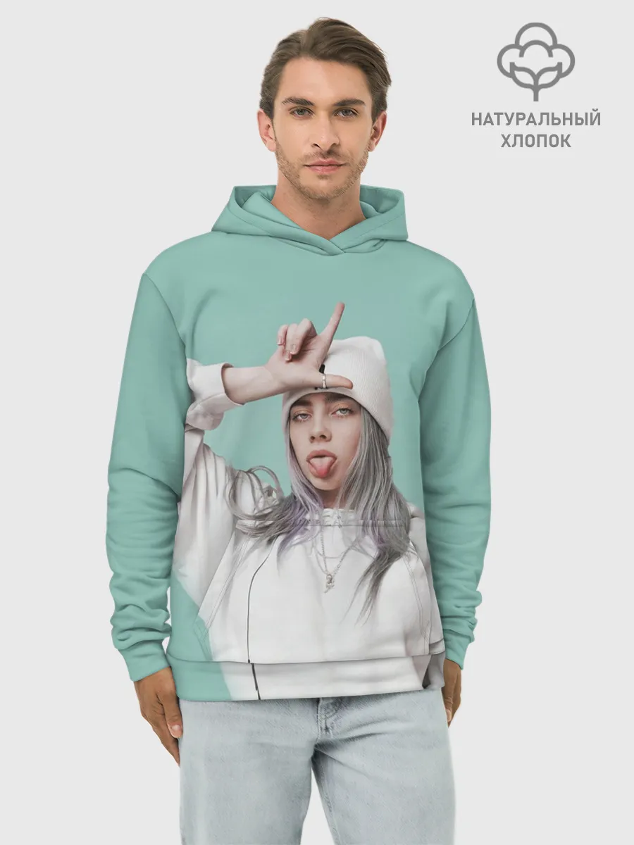 Худи мужской база хлопок / BILLIE EILISH