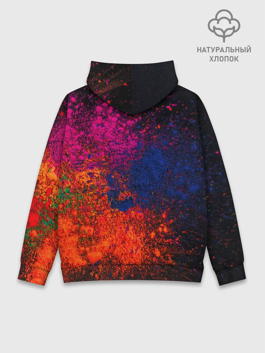 Худи мужской база хлопок / Брызги краски