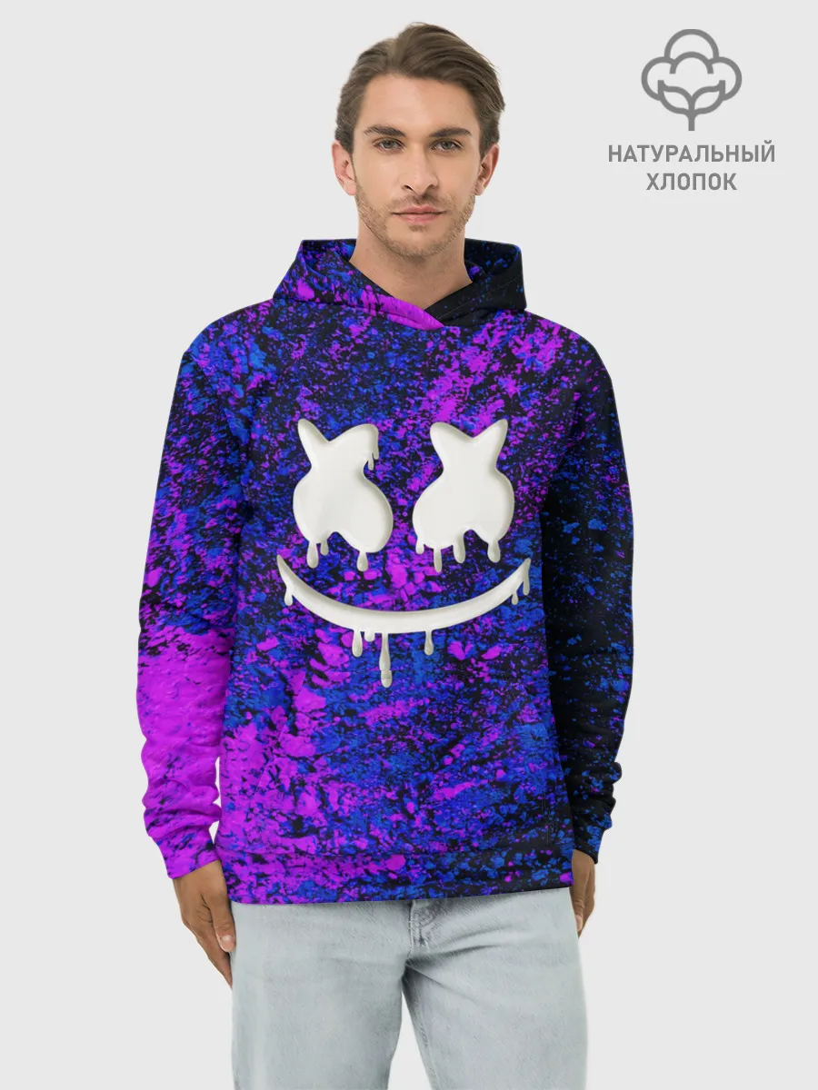 Худи мужской база хлопок / MARSHMELLO