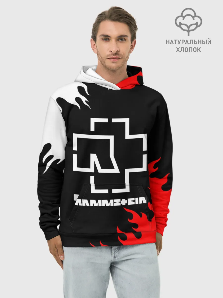 Худи мужской база хлопок / RAMMSTEIN | РАМШТАЙН
