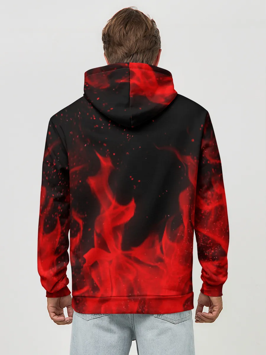 Худи мужской база хлопок / POWERWOLF