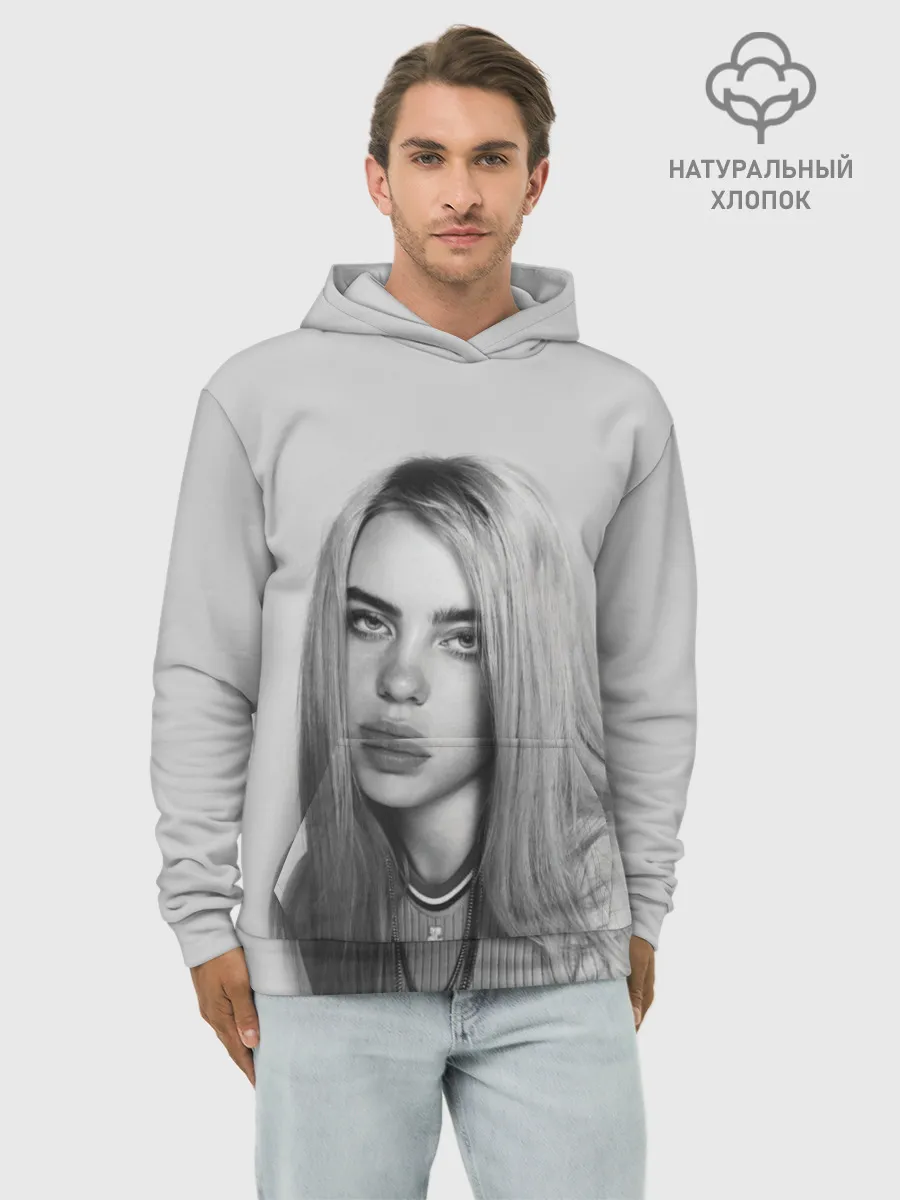 Худи мужской база хлопок / BILLIE EILISH