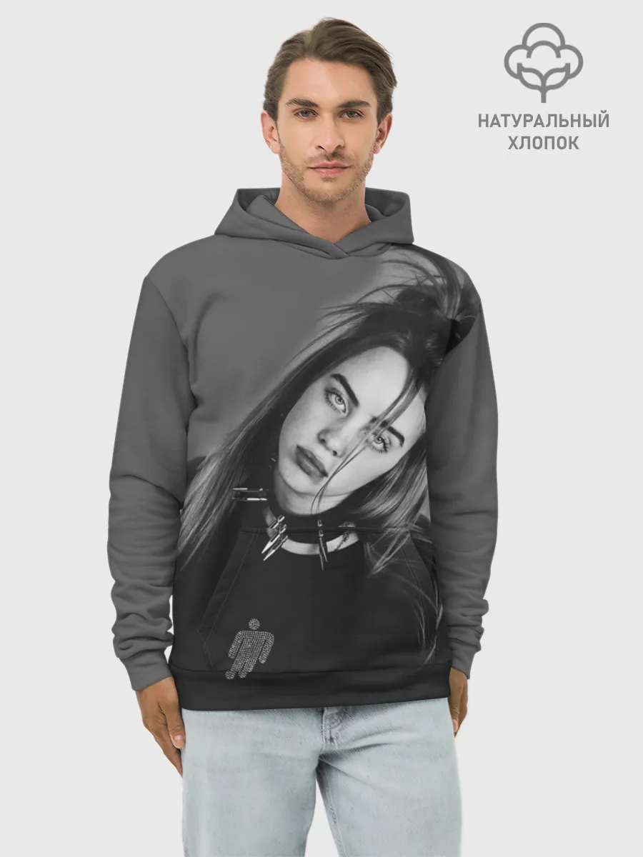 Худи мужской база хлопок / BILLIE EILISH
