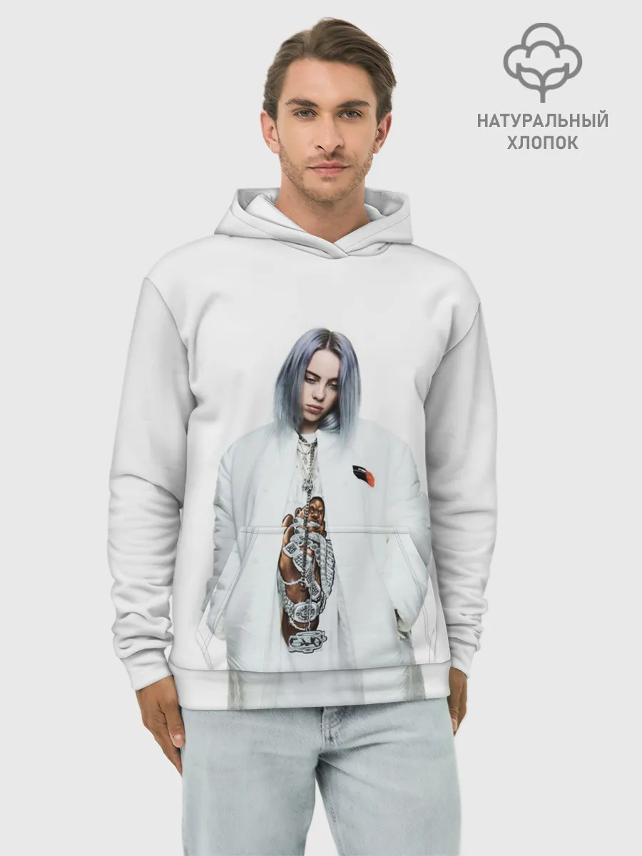 Худи мужской база хлопок / BILLIE EILISH