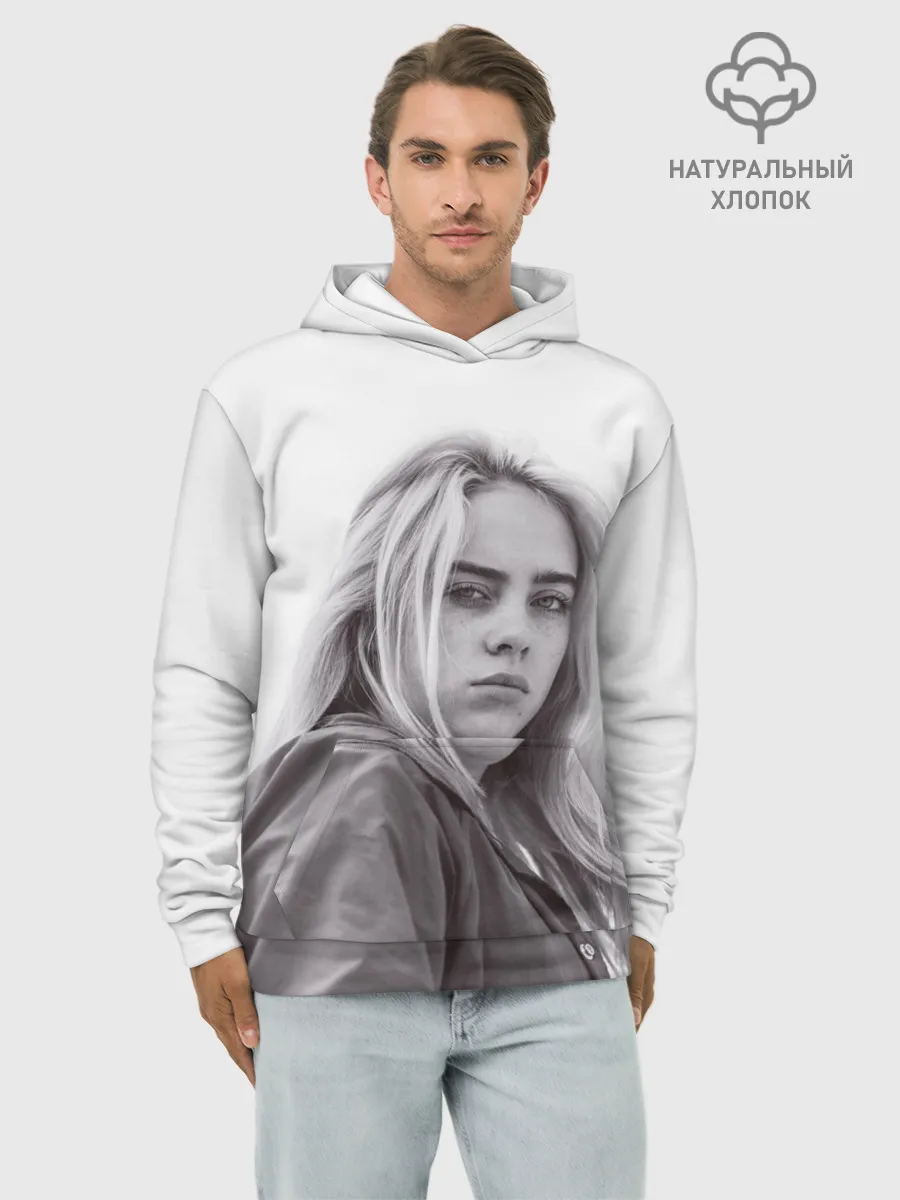 Худи мужской база хлопок / BILLIE EILISH