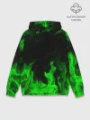 Худи мужской база хлопок / ЗЕЛЁНЫЙ ОГОНЬ | GREEN FIRE