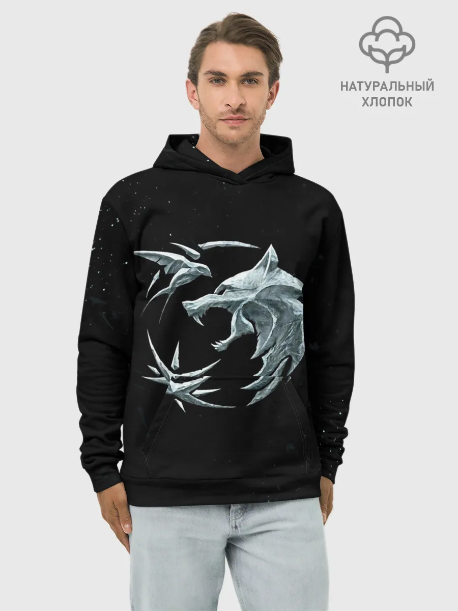 Худи мужской база хлопок / THE WITCHER - Символы