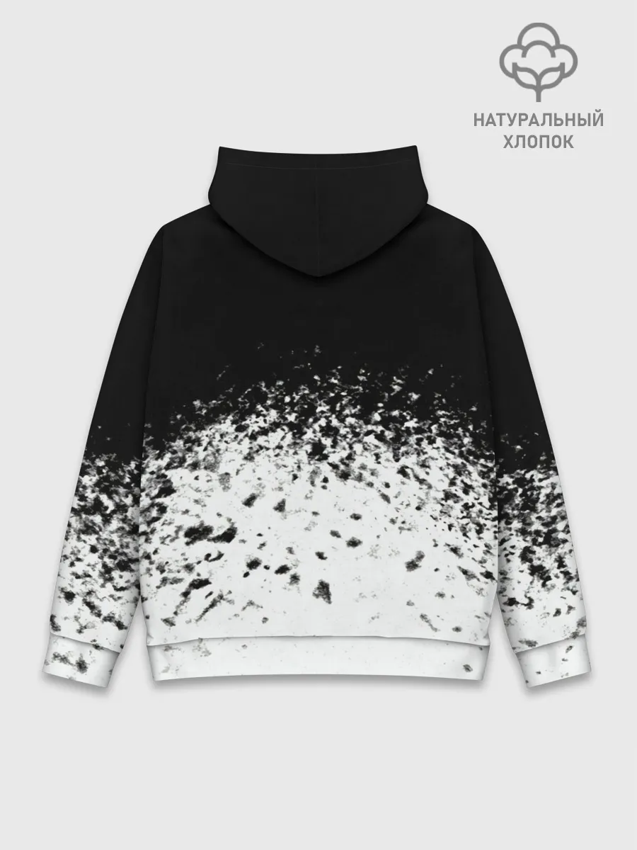 Худи мужской база хлопок / горизонт спрей оверлорд