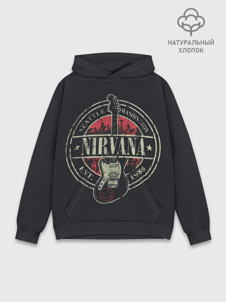 Худи мужской база хлопок / NIRVANA | НИРВАНА