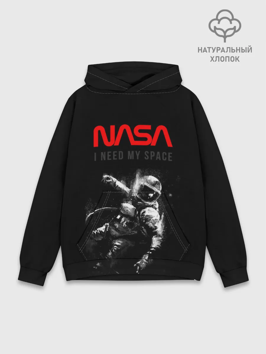 Худи мужской база хлопок / Nasa