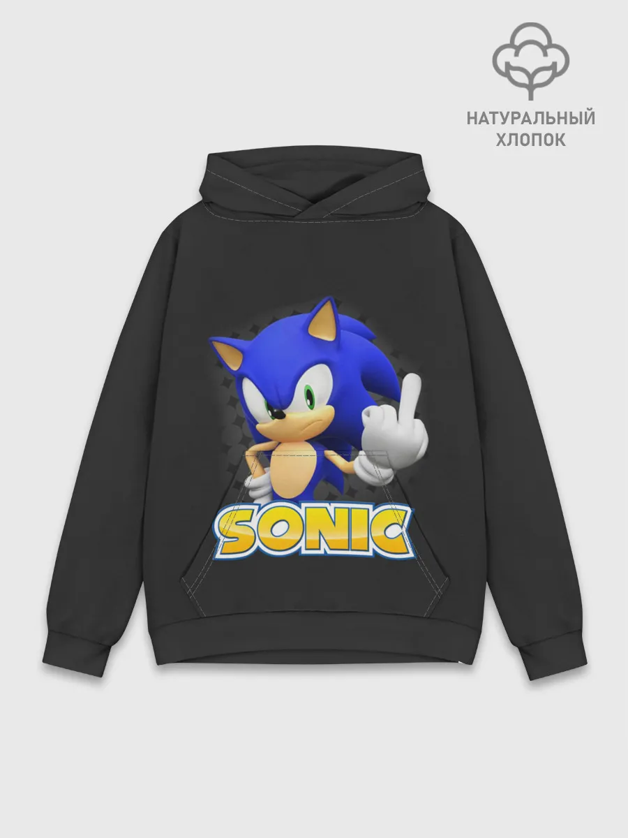 Худи мужской база хлопок / Sonic