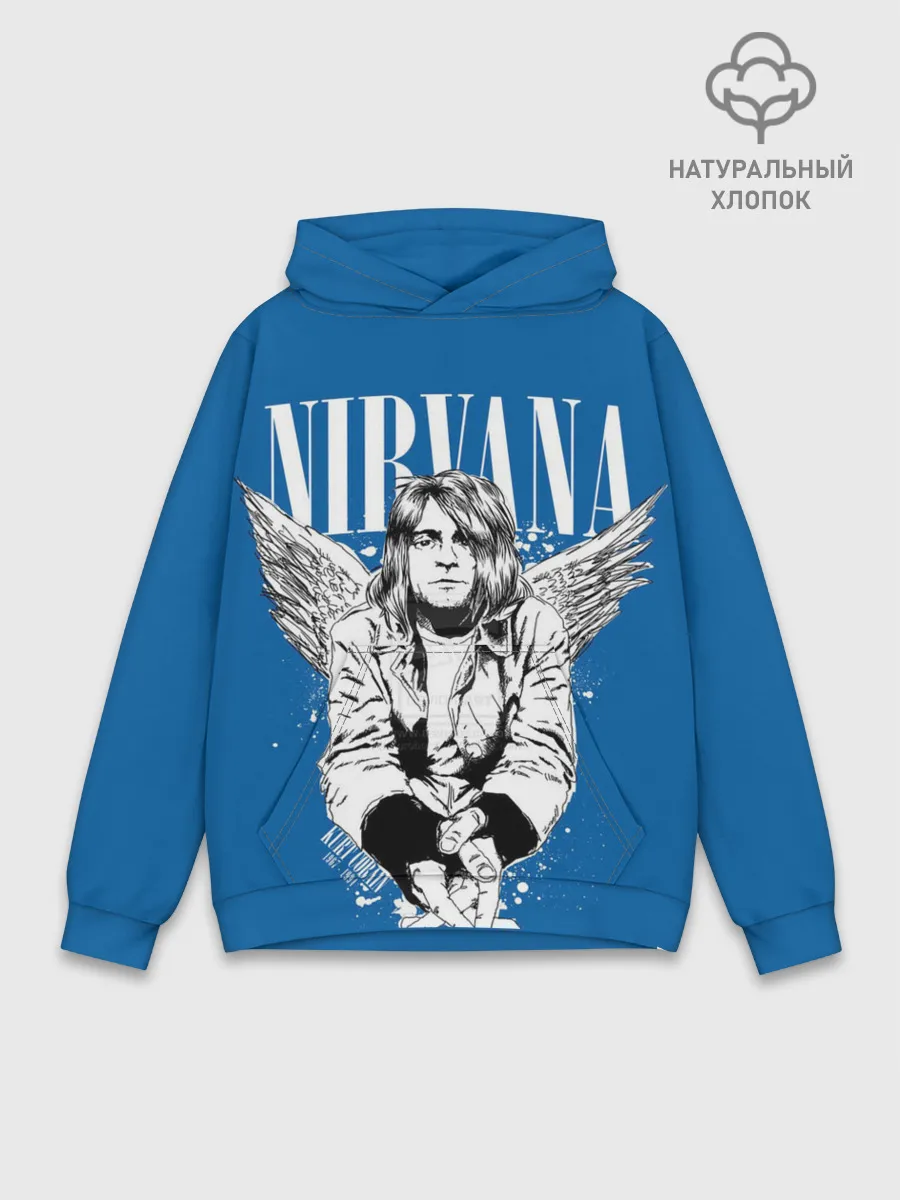 Худи мужской база хлопок / Nirvana