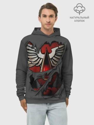 Худи мужской база хлопок / Доспехи Кровавых Ангелов