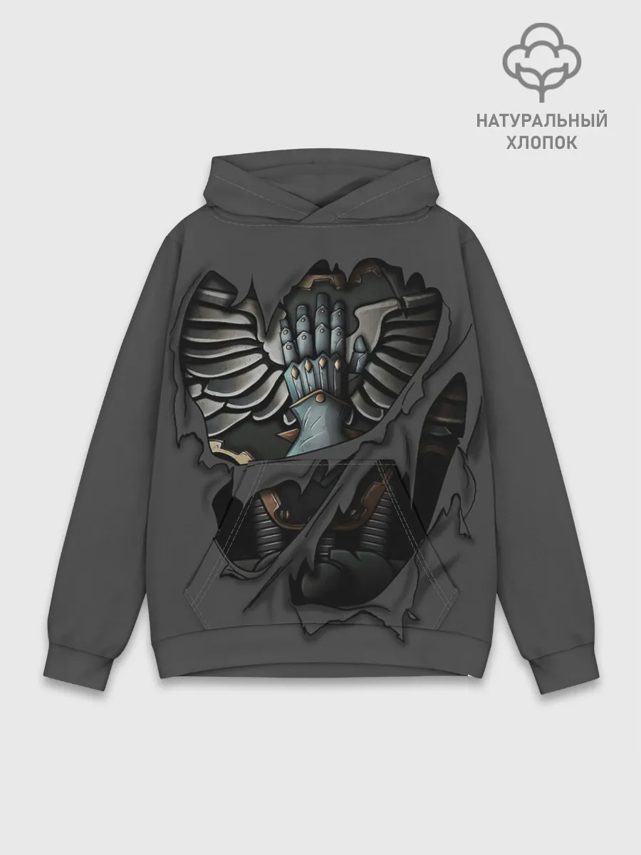 Худи мужской база хлопок / Железные Руки Броня