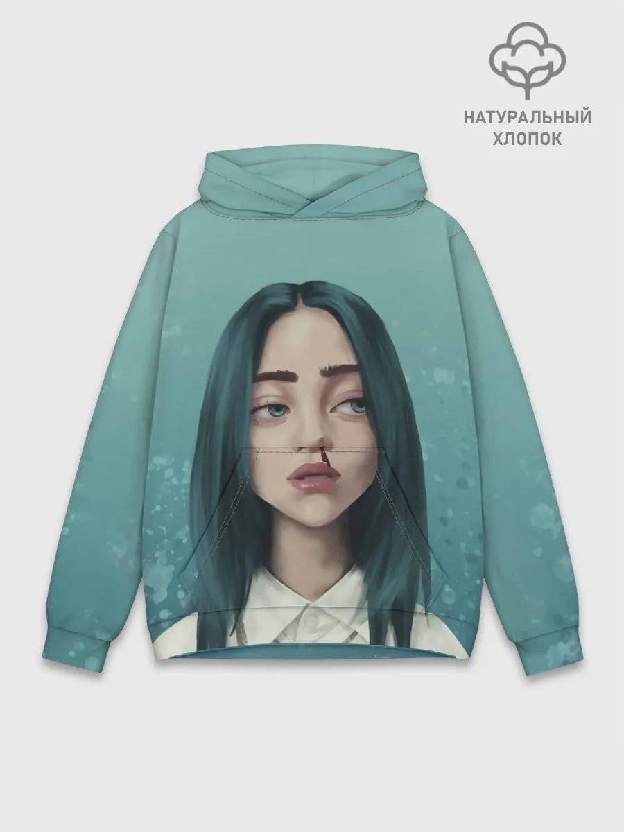 Худи мужской база хлопок / Билли Айлиш