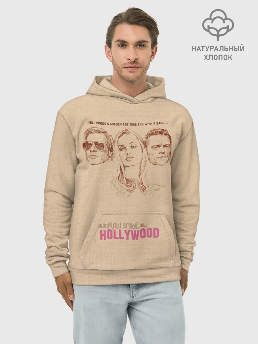 Худи мужской база хлопок / Однажды в Голливуде