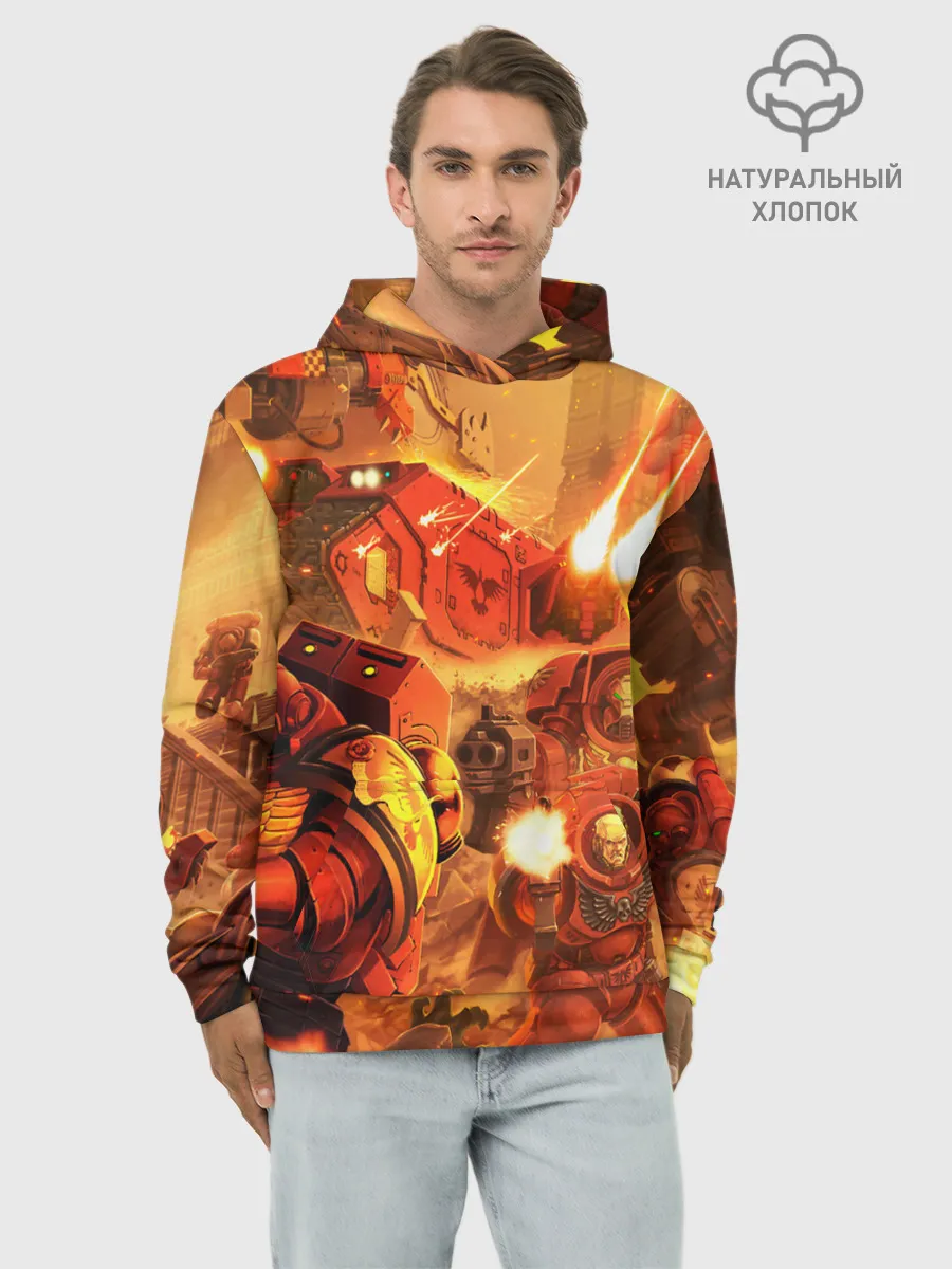 Худи мужской база хлопок / WARHAMMER 40K