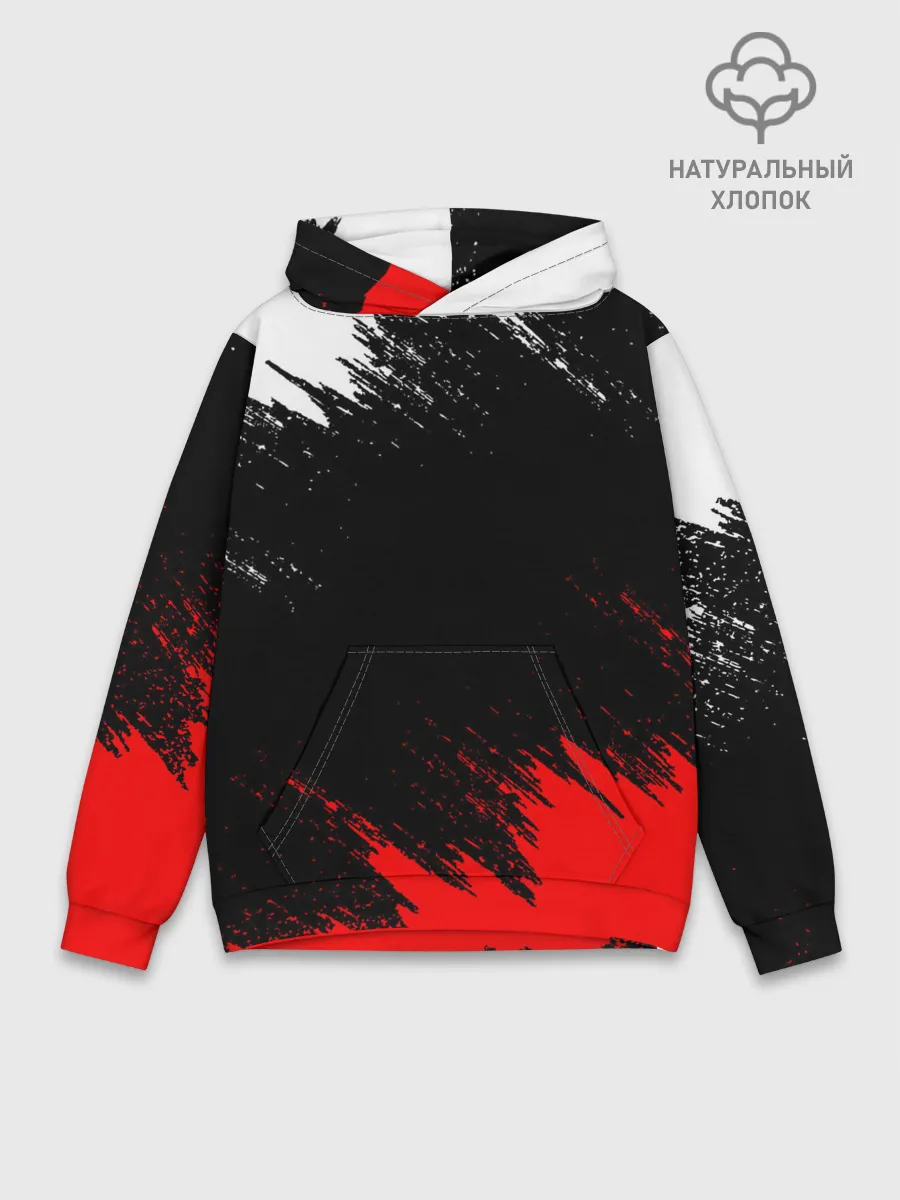 Худи мужской база хлопок / БРЫЗГИ КРАСОК