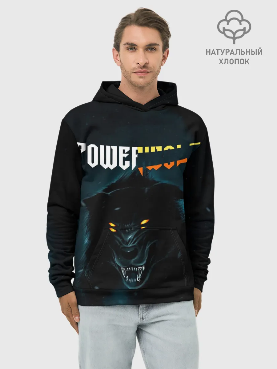 Худи мужской база хлопок / Powerwolf