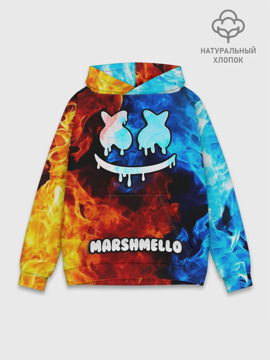 Худи мужской база хлопок / РЮКЗАК MARSHMELLO