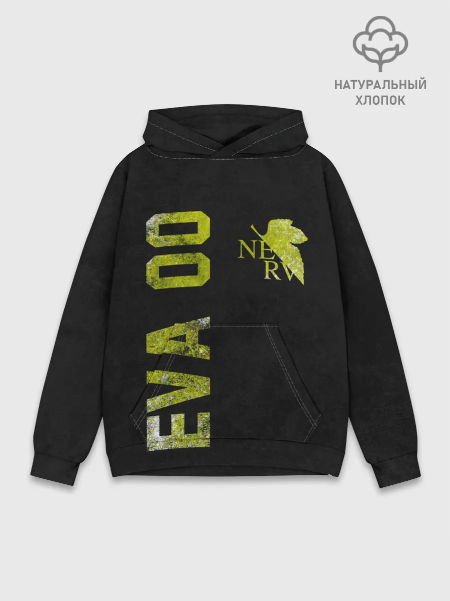 Худи мужской база хлопок / EVANGELION 00