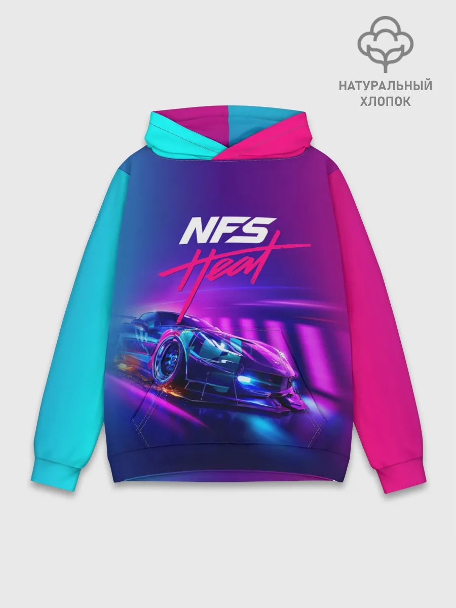 Худи мужской база хлопок / NEED FOR SPEED - HEAT