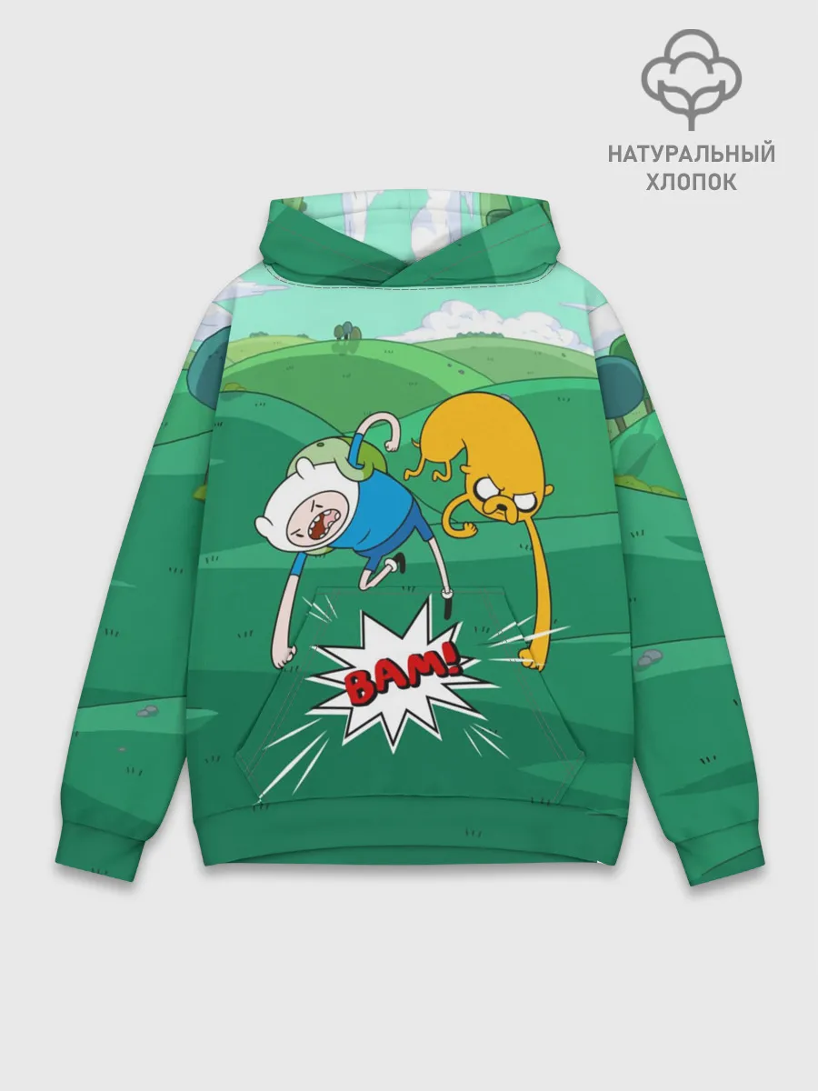 Худи мужской база хлопок / Bam!