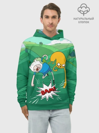 Худи мужской база хлопок / Bam!