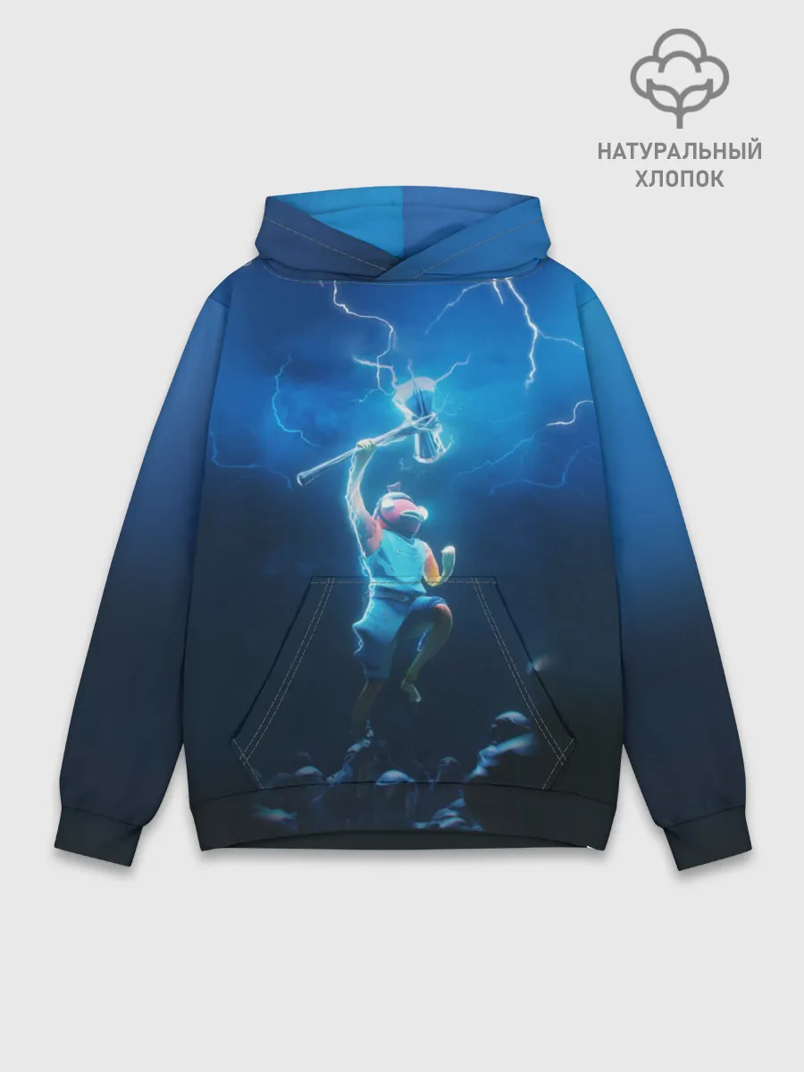 Худи мужской база хлопок / КАРАСЬ FORTNITE