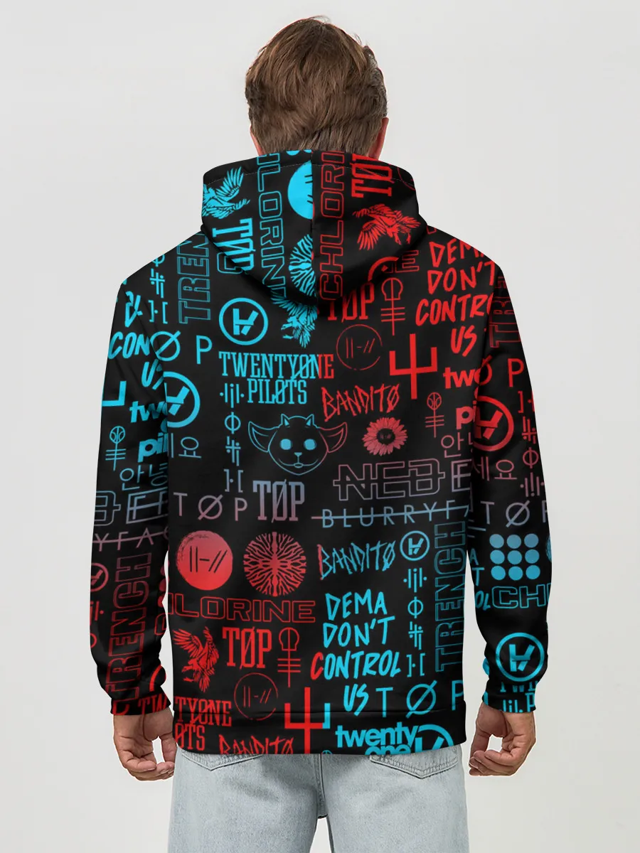 Худи мужской база хлопок / TWENTY ONE PILOTS