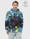 Худи мужской база хлопок / Картина в стиле Вангога