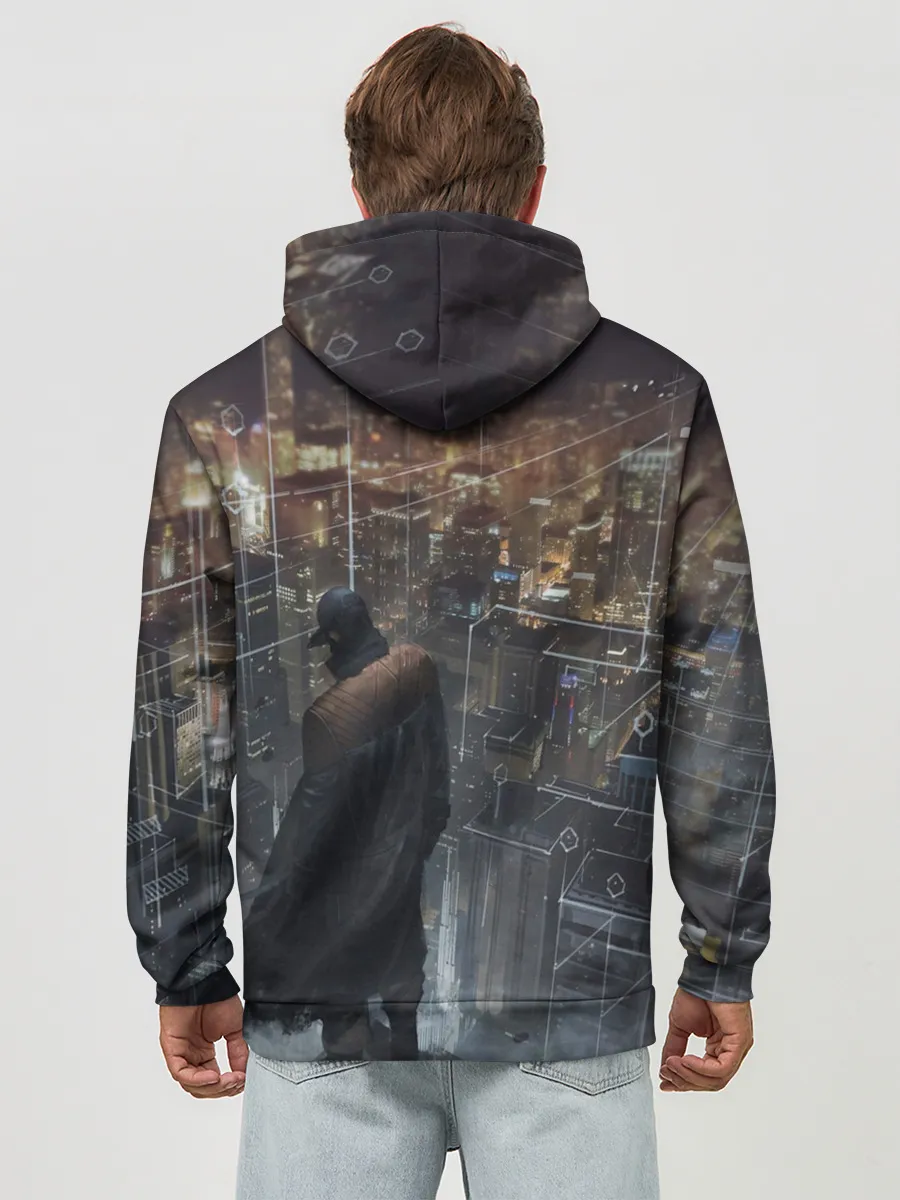 Худи мужской база хлопок / Watch Dogs